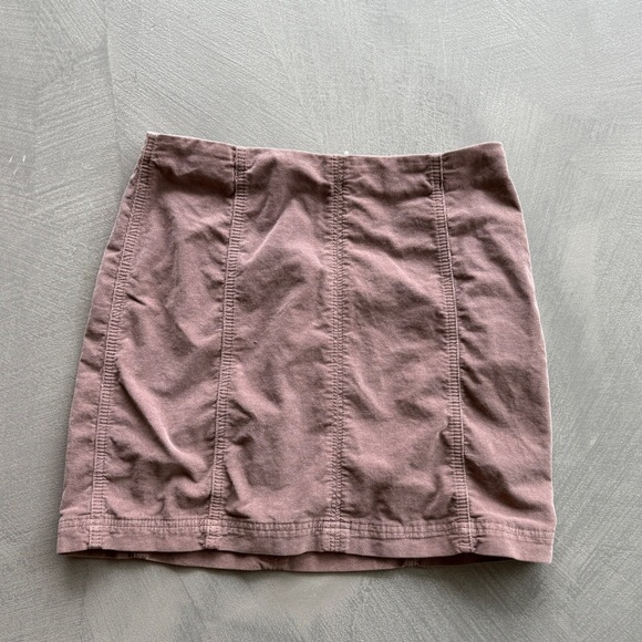 Free People Brown Corduroy Mini Skirt - {8} - Picture 1 of 9
